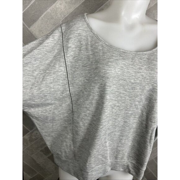 Danskin T-shirt long-sleeve size XL gray active workout Gym Wear Yoga Sweater - Picture 2 of 4